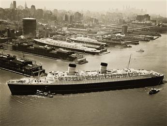 (NYC HARBOR AND THE EAST RIVER) A selection of approximately 46 ship and boat press photographs from New York City.